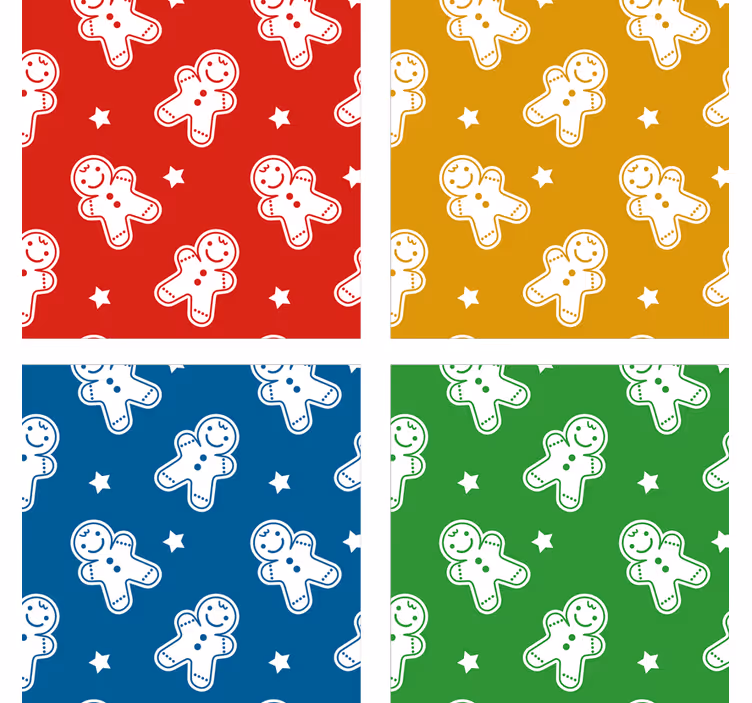 Christmas Cookies vinyl drink coaster - TenStickers