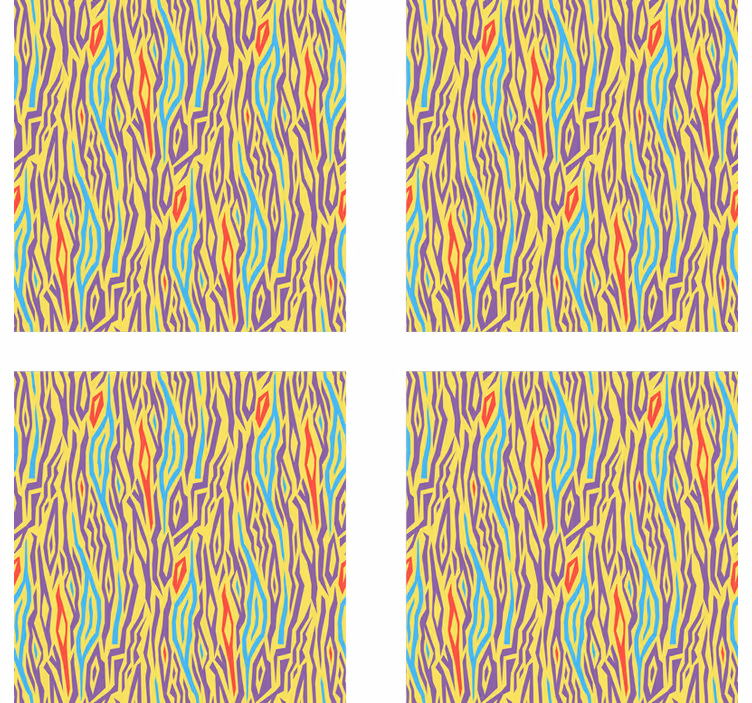 Texture coaster vibrant abstract lines - TenStickers