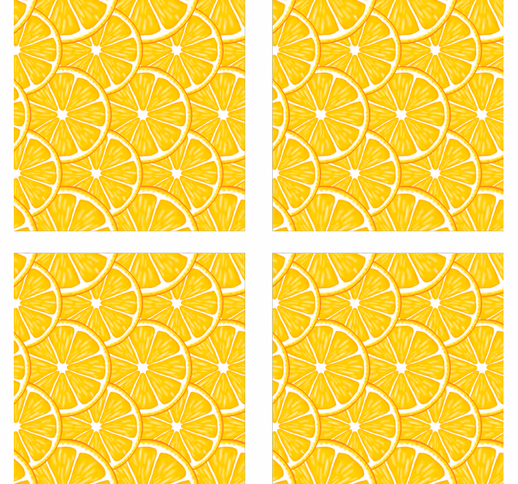 Citrus slice concept texture coaster - TenStickers