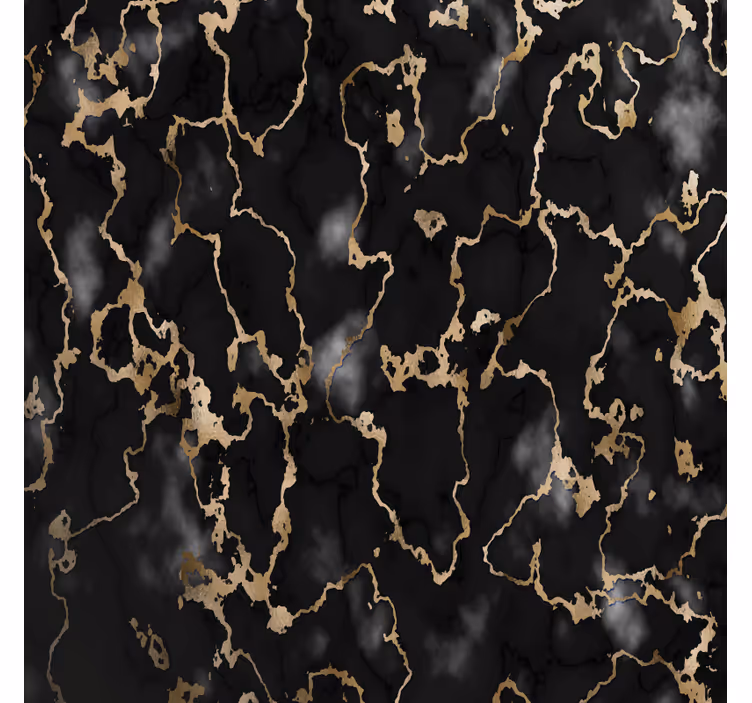 Texture coaster elegant black and gold design - TenStickers