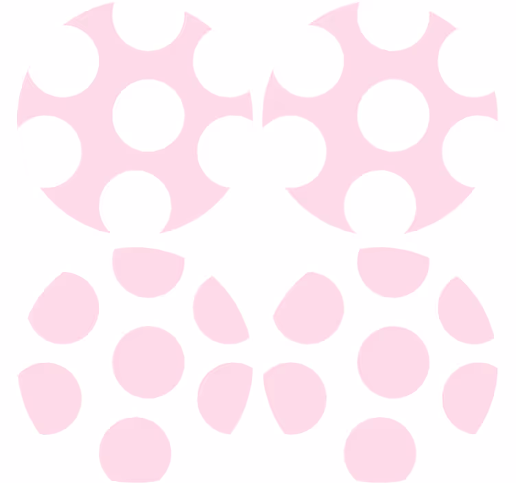 Texture coaster soft polka dot design - TenStickers