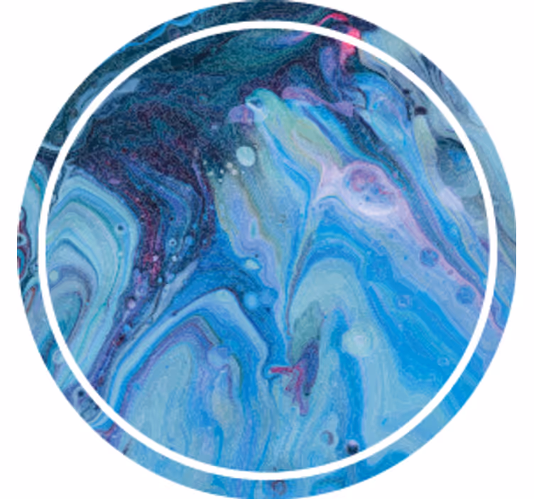 Texture coaster swirling blue design - TenStickers