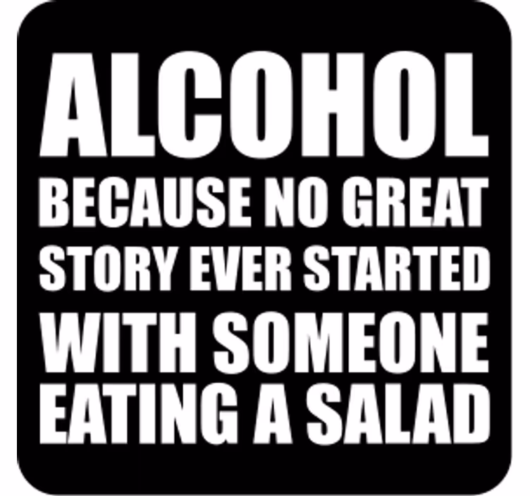 Cheers to laughs text coasters - TenStickers