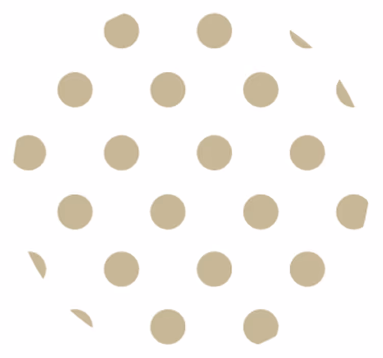 Texture coaster polka dot design - TenStickers