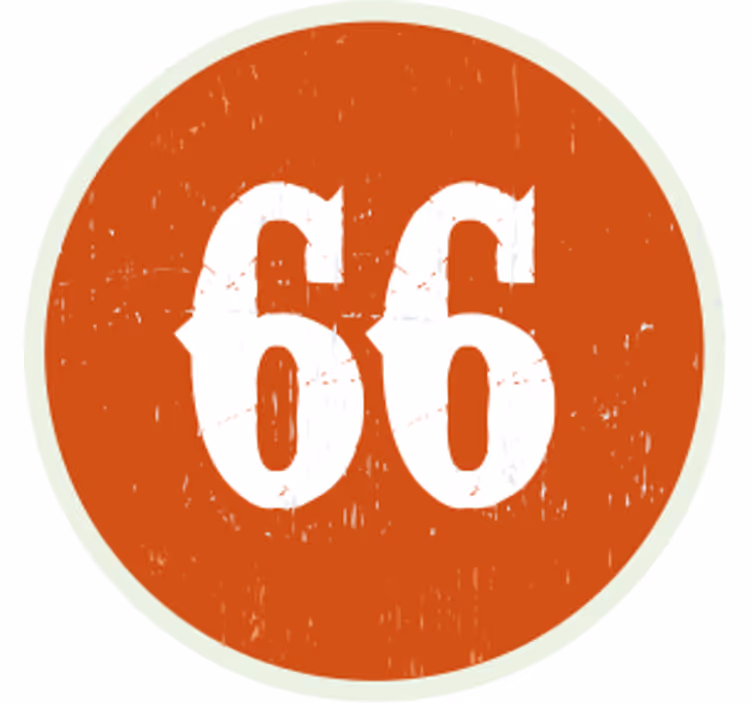 Customisable coasters with circular number label - TenStickers
