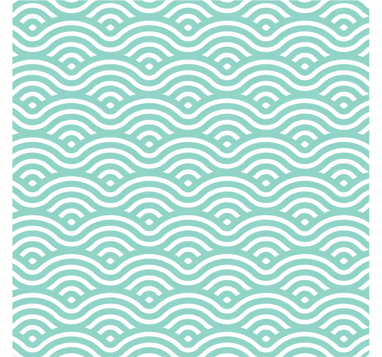 Texture coaster wavy line design - TenStickers