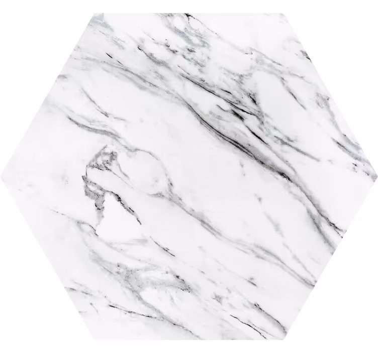 Texture coaster with hexagonal marble design - TenStickers