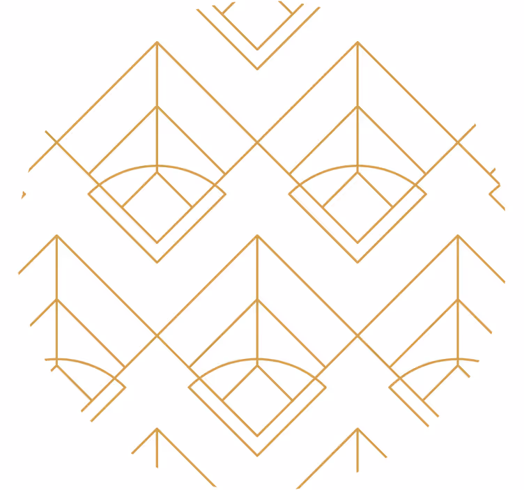 Texture coaster with geometric design pattern - TenStickers