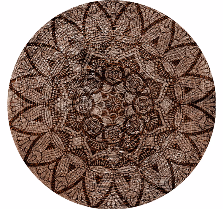 Texture coaster with intricate lace design - TenStickers