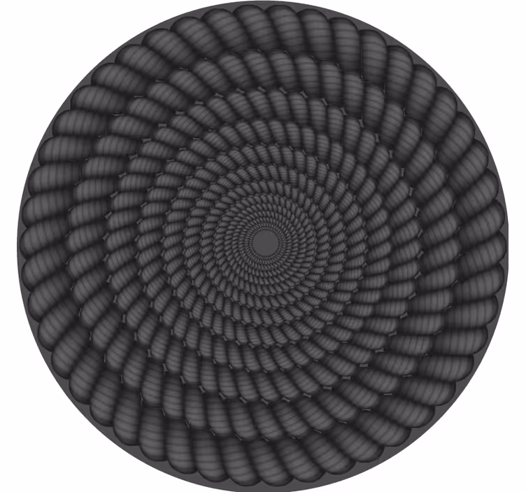 Texture coaster spiral pattern round - TenStickers