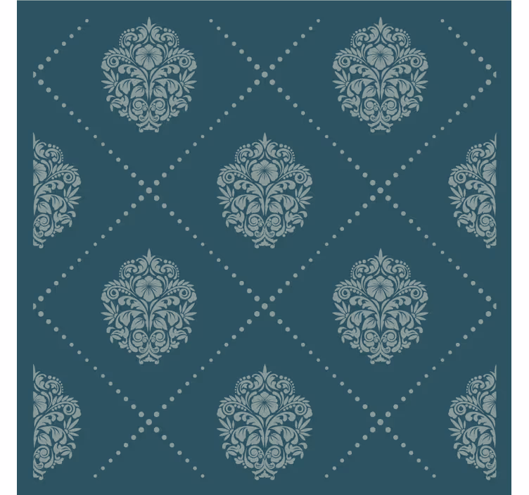 Texture coaster with elegant floral design - TenStickers