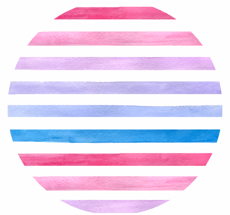 Texture coaster watercolor stripe design - TenStickers