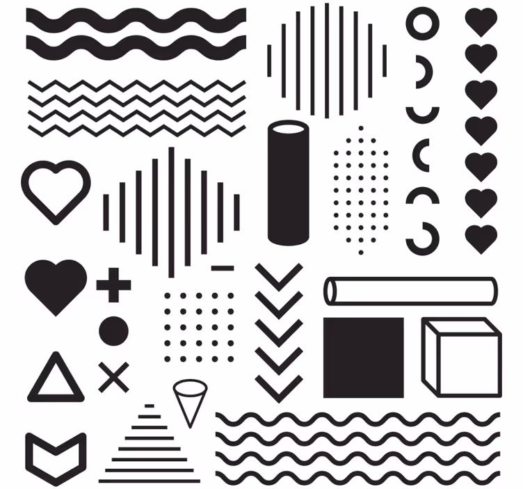Texture coaster for geometric shape exploration - TenStickers