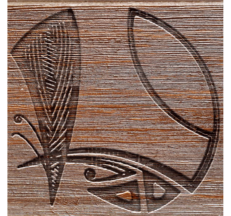 Texture coaster with detailed wood patterns - TenStickers