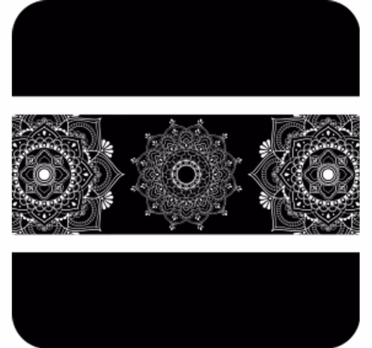 Texture coaster with intricate mandala design - TenStickers