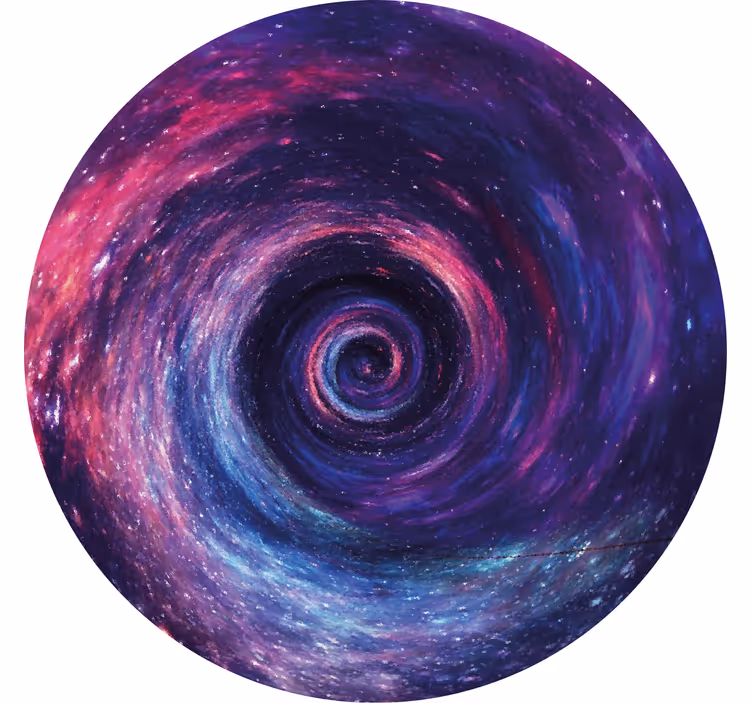 Vintage coasters colorful cosmic swirl - TenStickers
