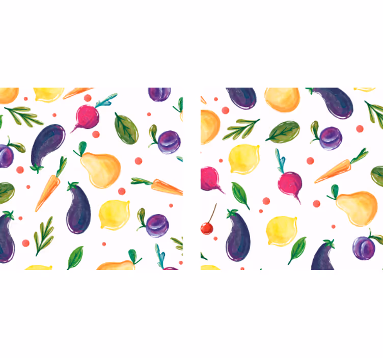 Modern coasters colorful fruit design - TenStickers
