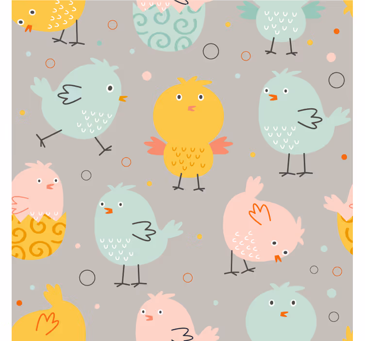 Geek coasters whimsical colorful birds - TenStickers