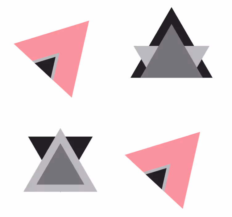 Texture coaster with geometric layer design - TenStickers