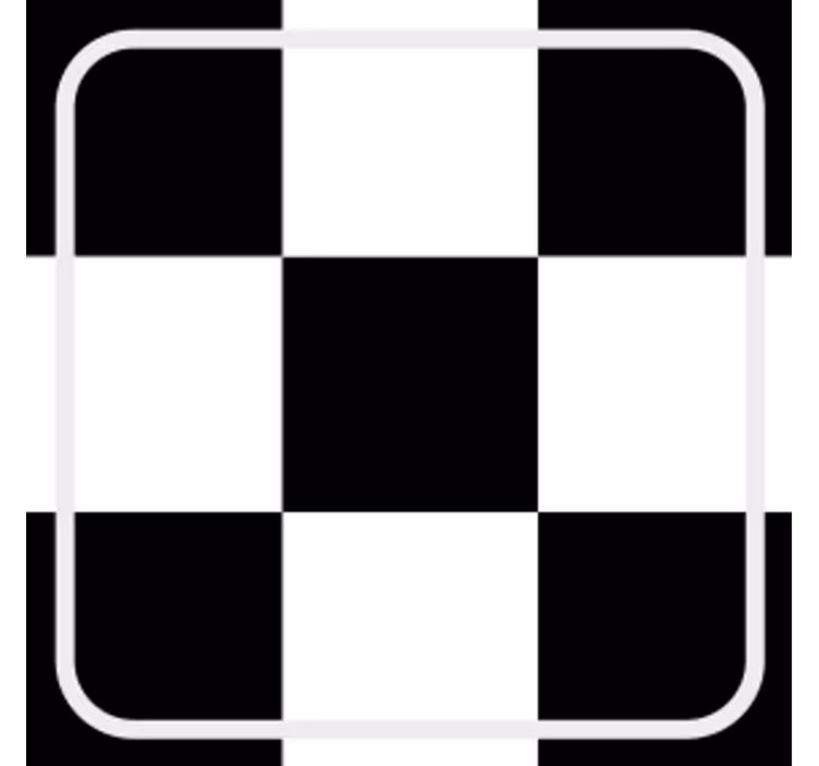 Texture coaster checkerboard pattern square - TenStickers