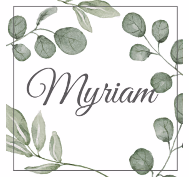 Customisable coasters elegant leaf design - TenStickers