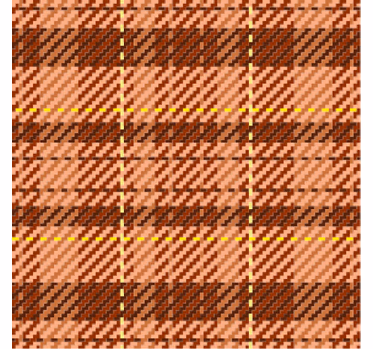 Texture coaster brown plaid design - TenStickers