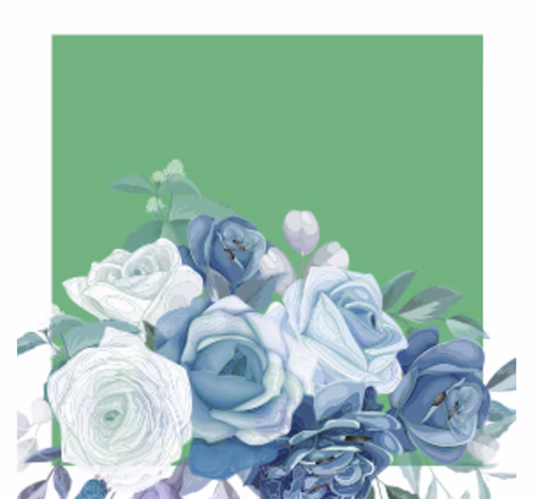 Elegant Floral Arrangement wedding coaster - TenStickers