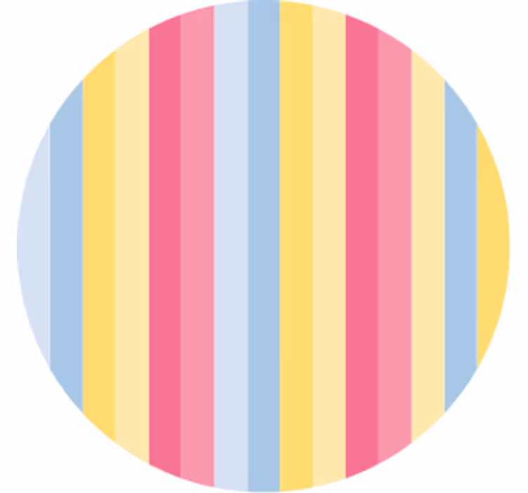 Texture coaster colorful striped design - TenStickers