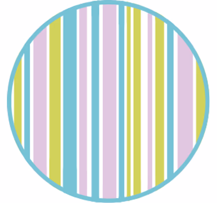 Texture coaster colorful striped circle - TenStickers