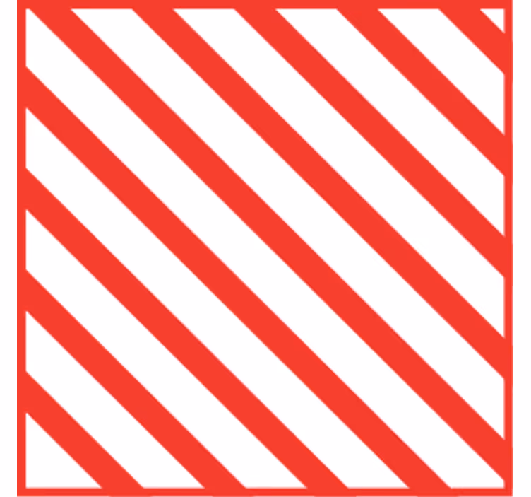 Texture coaster red striped design - TenStickers