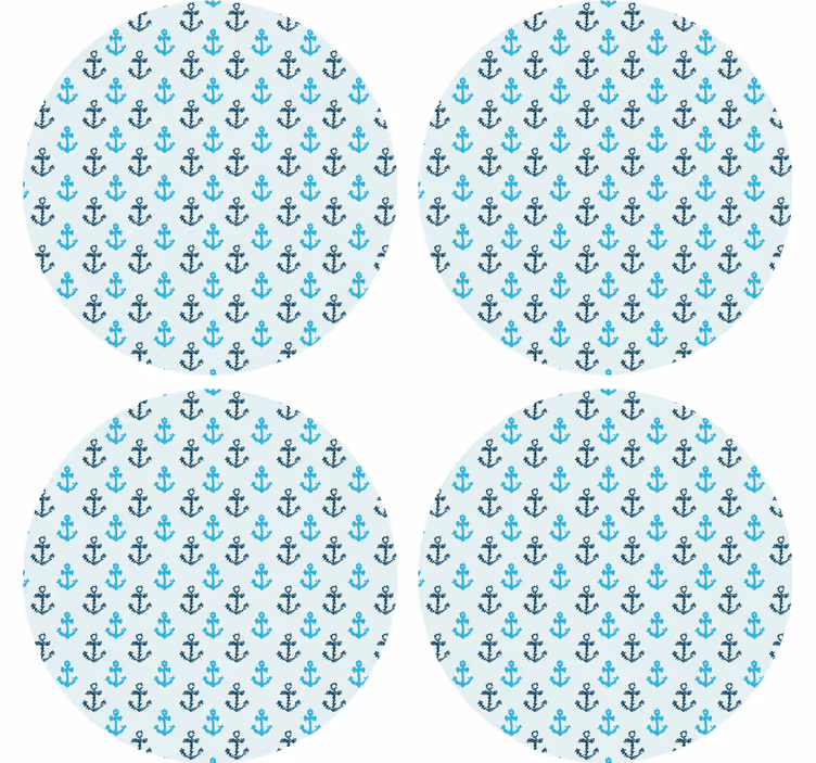 Texture coaster anchor pattern design - TenStickers