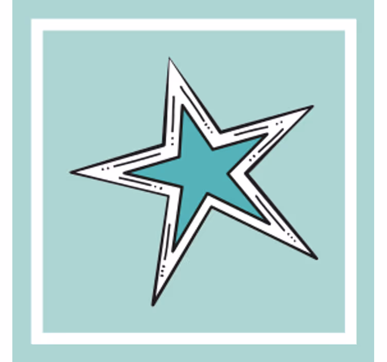 Star graphic accent beer mats - TenStickers