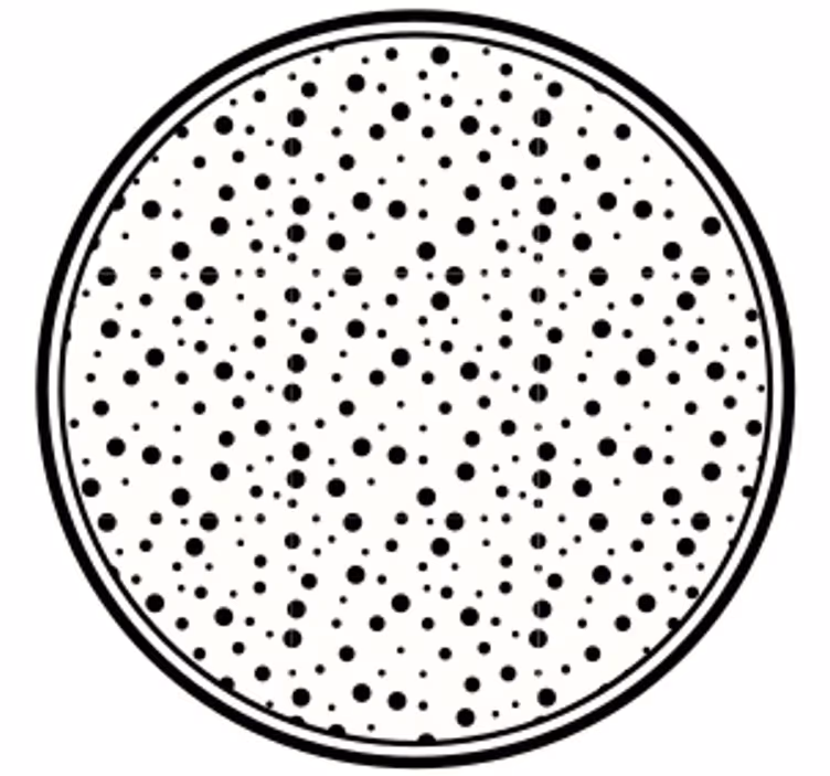 Texture coaster with black dot design - TenStickers