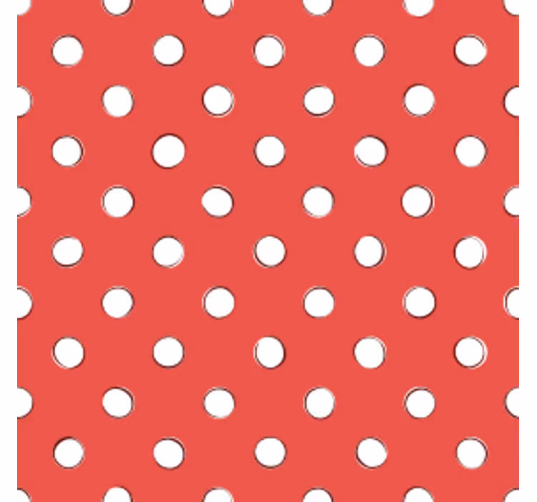 Polka dot motif texture coaster - TenStickers