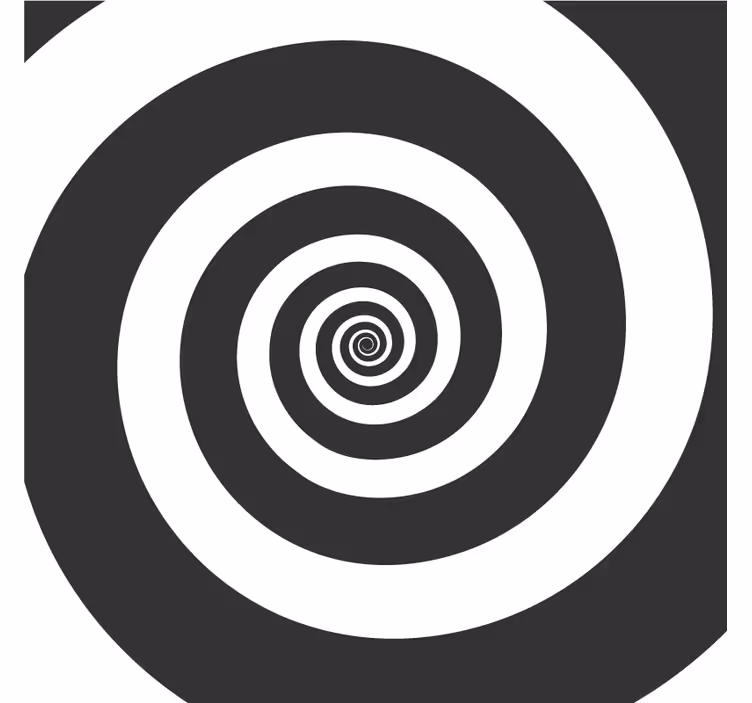 Texture coaster with spiral pattern contrast - TenStickers