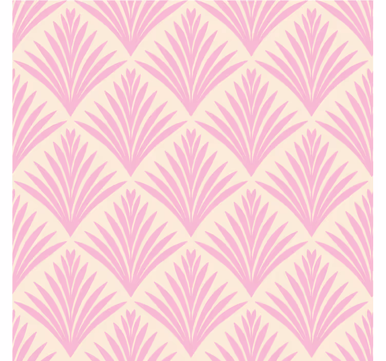 Pale pink leaf pattern texture coaster - TenStickers