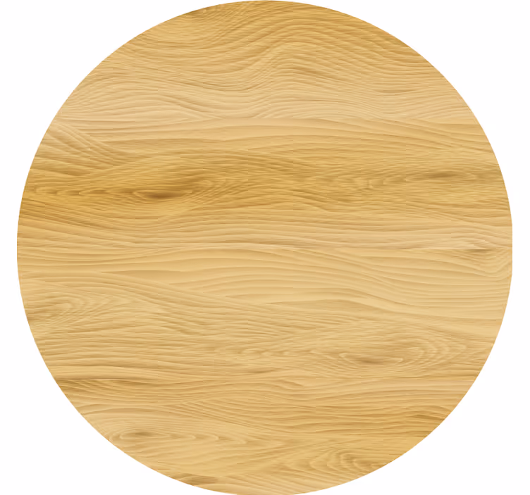 Texture coaster natural wood round surface - TenStickers