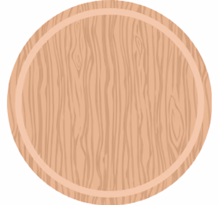 Texture coaster with wood grain finish - TenStickers