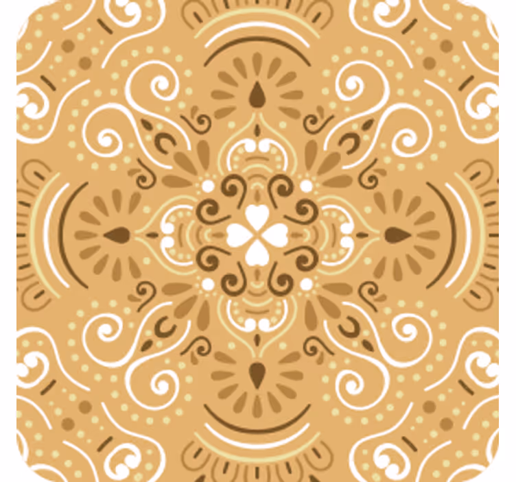Texture coaster with intricate swirl design - TenStickers