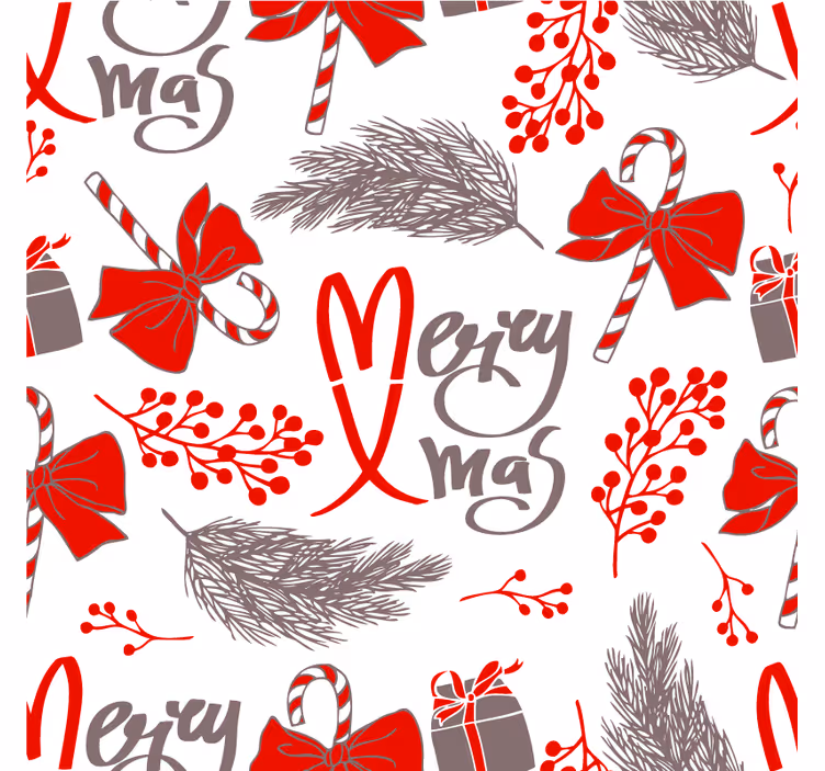 Christmas coasters with festive holiday designs - TenStickers