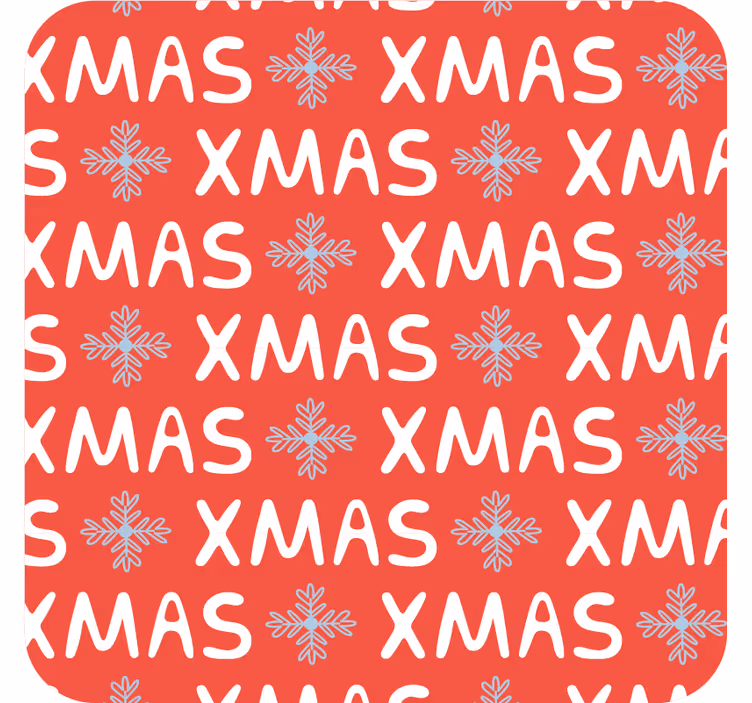 Christmas coasters with festive holiday design - TenStickers
