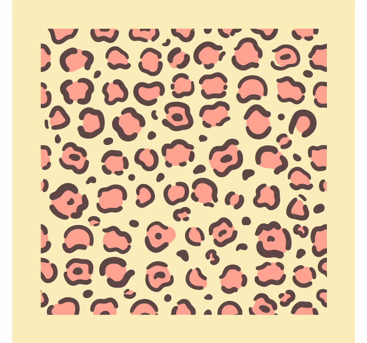 Modern coasters with leopard print design - TenStickers