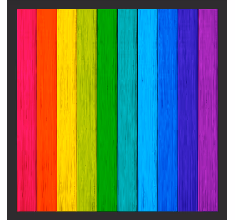 Vibrant color stripes texture coaster - TenStickers