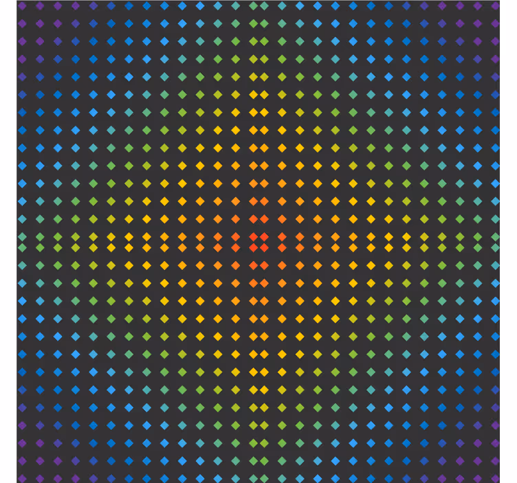 Texture coaster in colorful dotted pattern - TenStickers