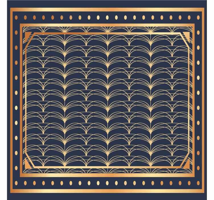 Texture coaster with elegant geometric design - TenStickers