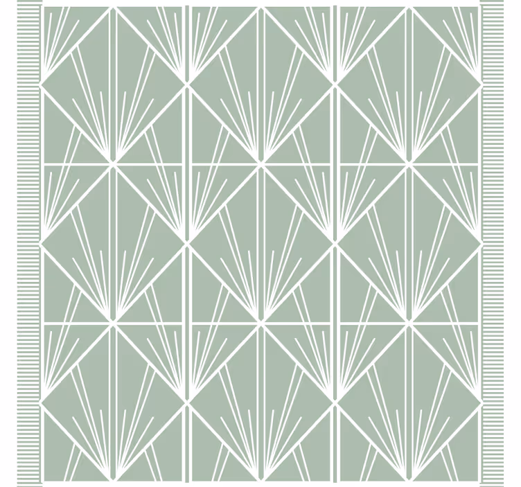 Texture coaster geometric leaf design - TenStickers