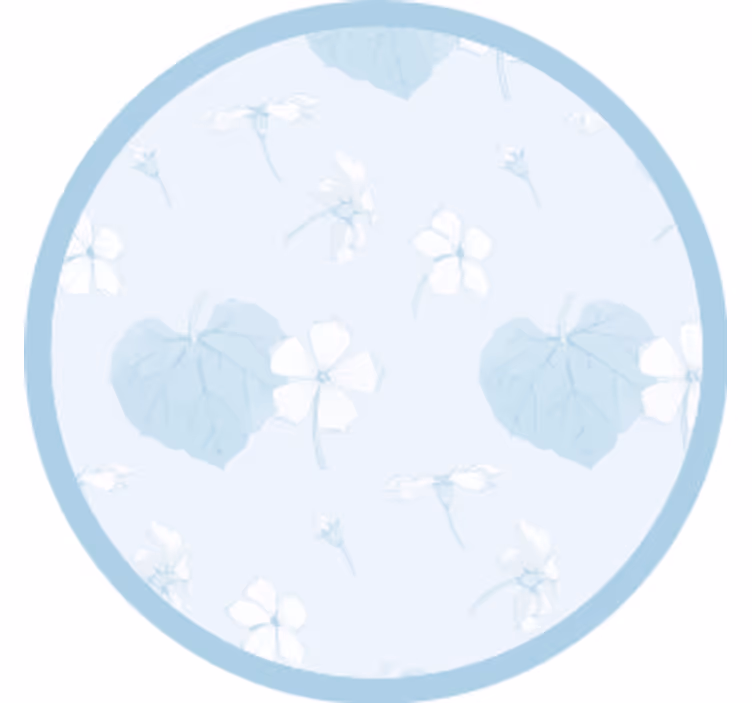 Texture coaster with floral print surface - TenStickers