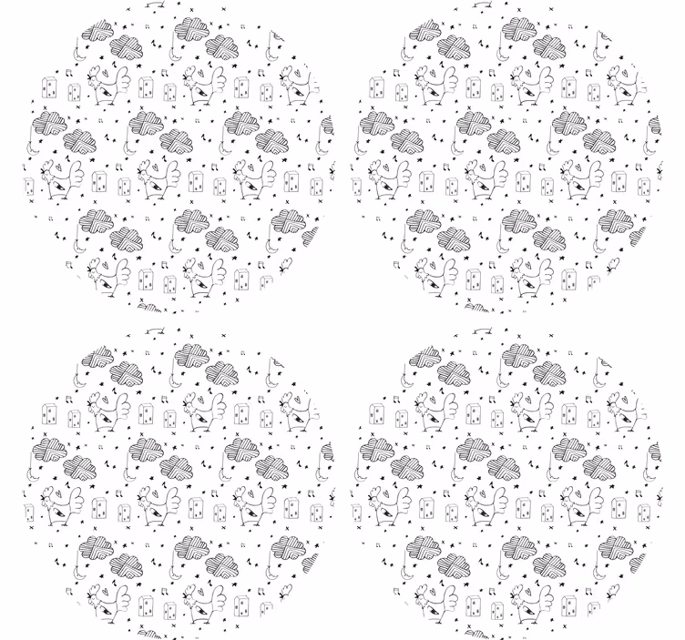 Customisable coasters with charming farmhouse design - TenStickers