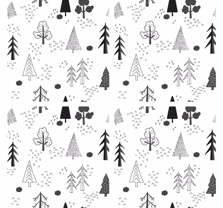 Texture coaster with natural line art design - TenStickers