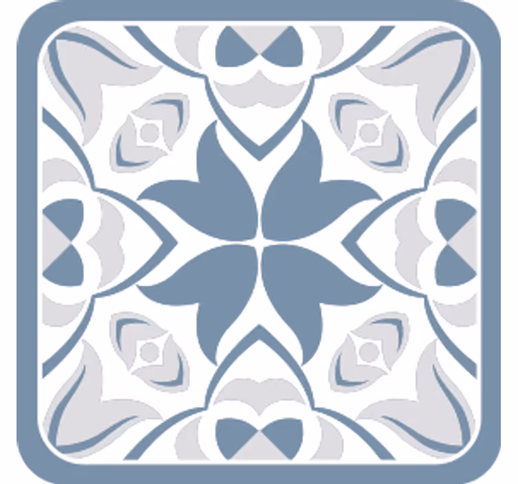 Elegant floral texture coaster - TenStickers